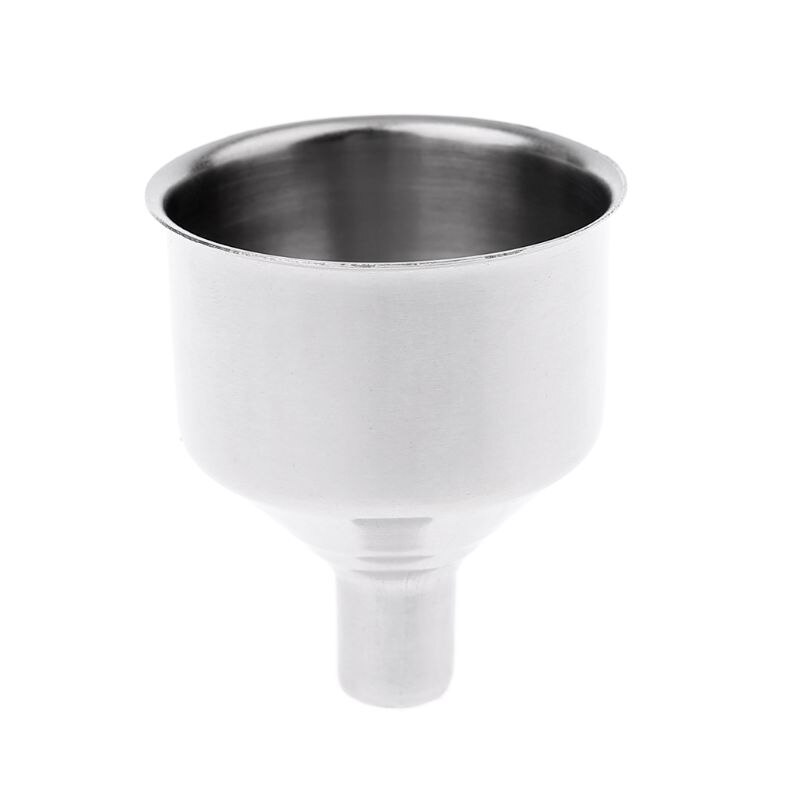 Embudo de boca ancha de acero inoxidable, embudo con forma de frasco, embudos, herramientas portátiles para fugas de aceite, 37MF