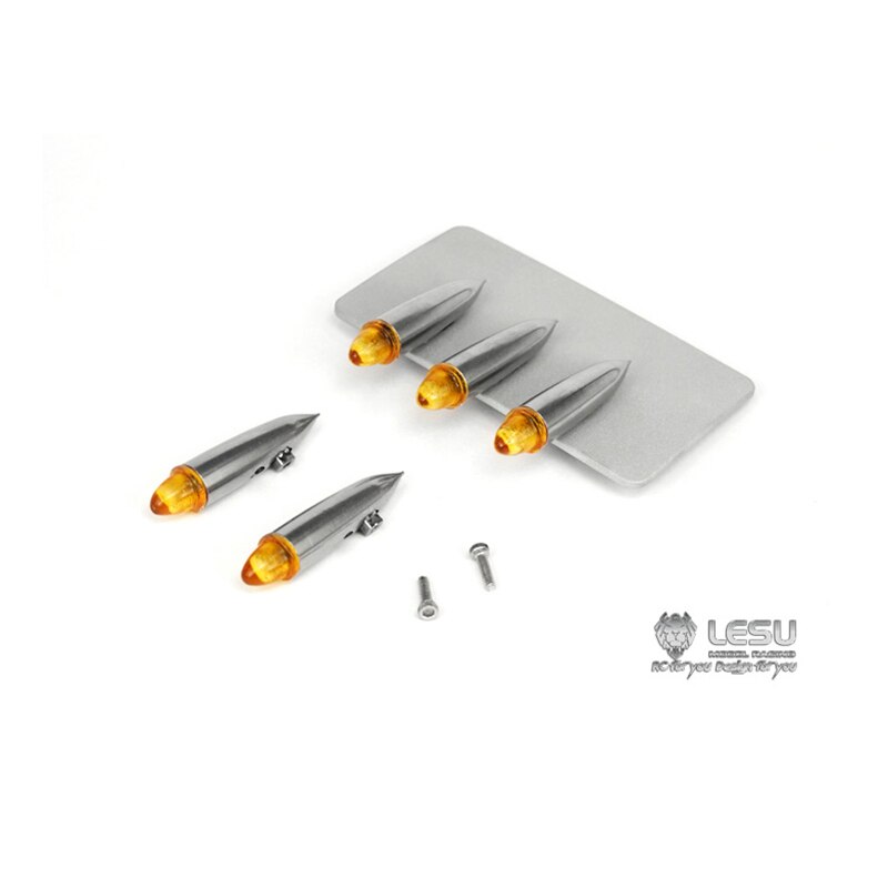 LESU 3MM Metal Roof Light without LED for 1/14 TAMIYA RC Tractor Truck King Hauler Grand Hauler Model