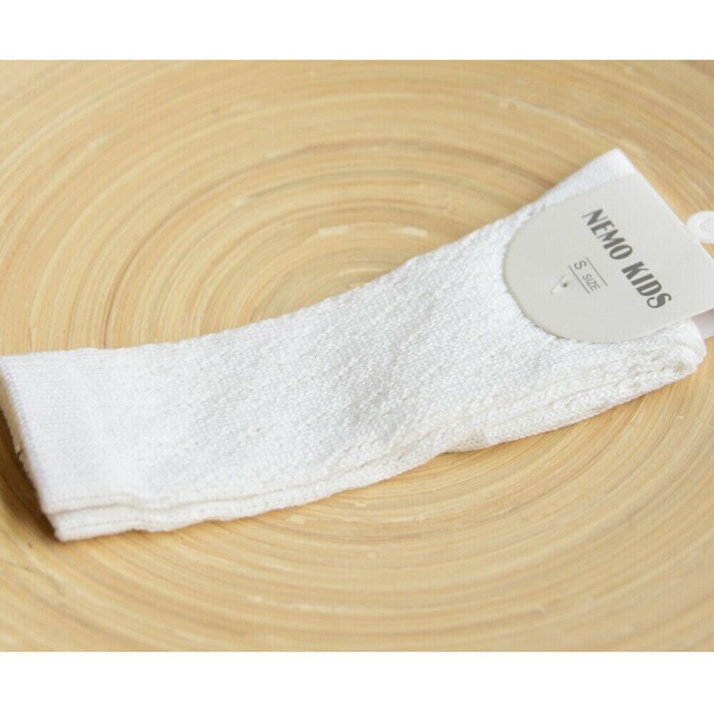 Baby Baby Meisje Antislip Hallow Out Sokken Knie Hoge Kant Prinses Sokken Lange Buis Booties Effen Baby Kids sok Voor 0-4 Jaar: Beige / 2 to 4Y