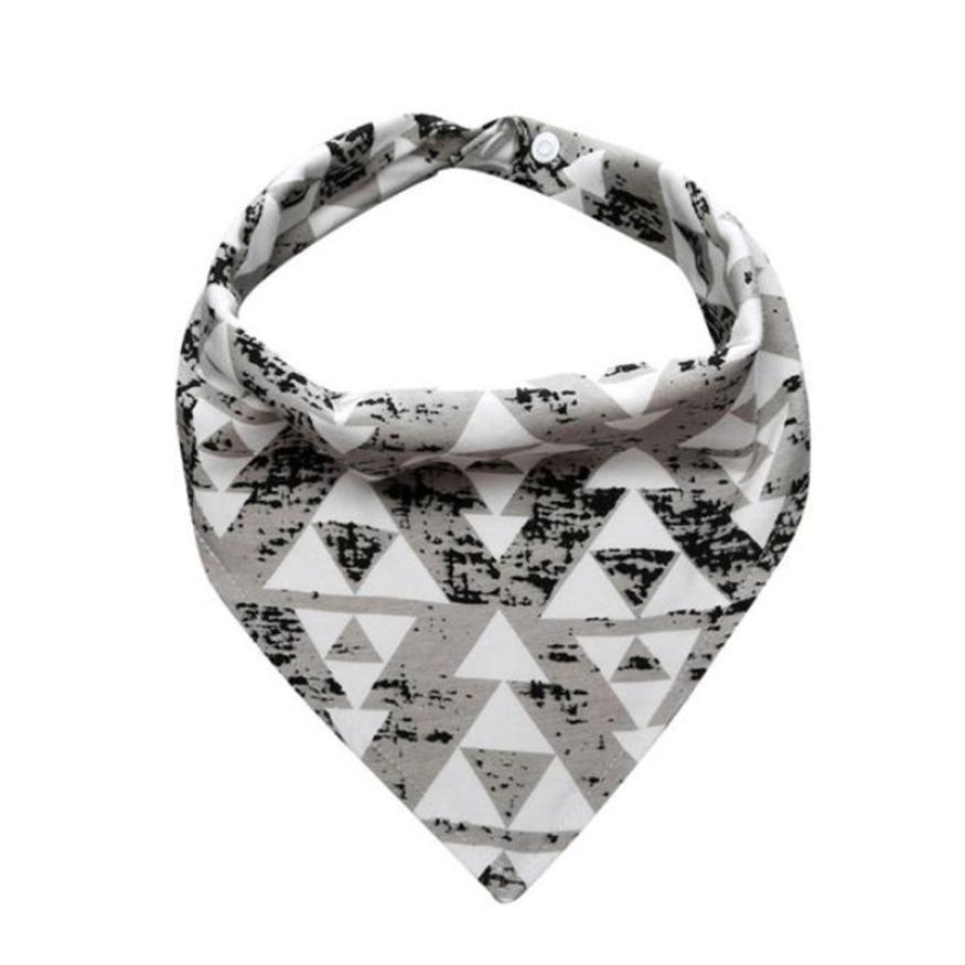 Comfy Kids 6 Kleuren Slabbers Kinderen Katoen Bandana Slabbetjes Voeden Speeksel Handdoek Dribble Driehoek Waterdichte: Grijs