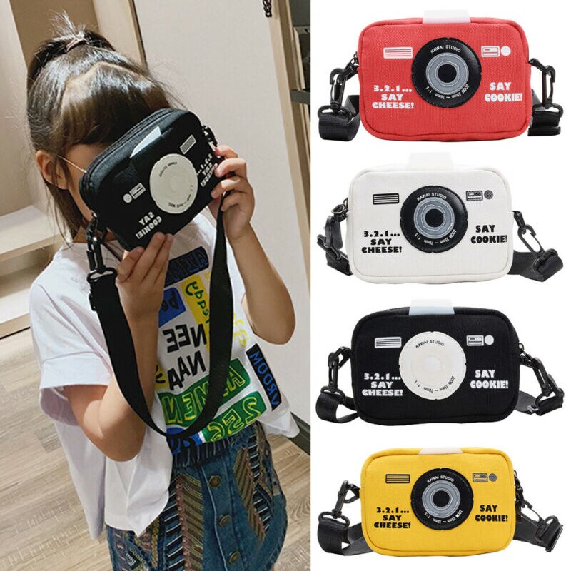 Kids Messenger Bags Canvas Camera Tas Wilde Portemonnee Meisjes Accessoires Tas Cool