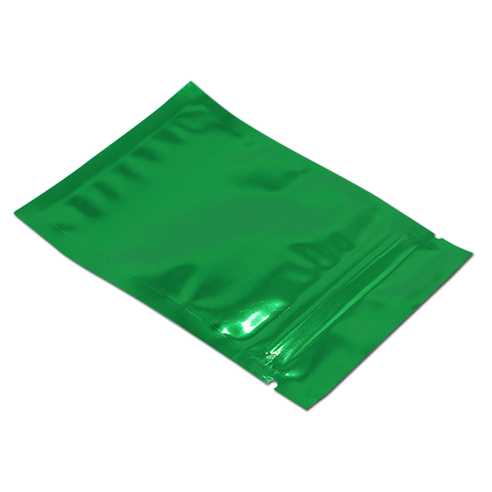 200 stks 6x8 cm (2.3x3.1 inch) aluminiumfolie Zip-Lock Verpakking Zak Zelf Seal Ziplock Voedsel Opslag Verpakking Pouch Mylar Rits Zak