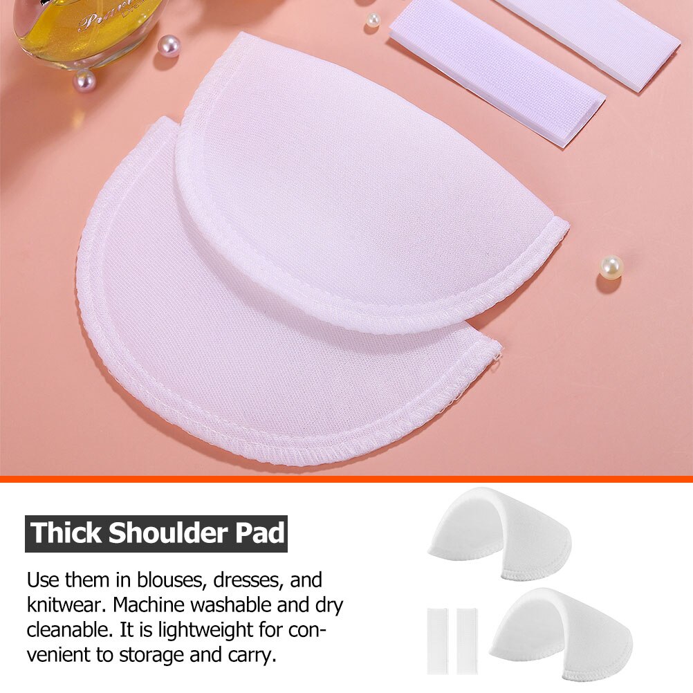 2 Pairs of Anti-Slip Shoulder Pads Portable Shoulder Pads Woman Clothes Shoulder Pads