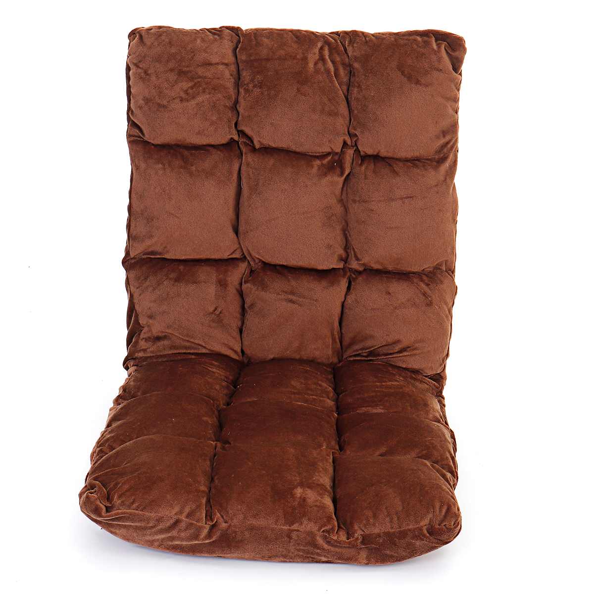 Tatami Bedroom Chair Floor Home Decor Small Foldable Lazy Sofa Chair For Reading 52x55x55CM: Coffee