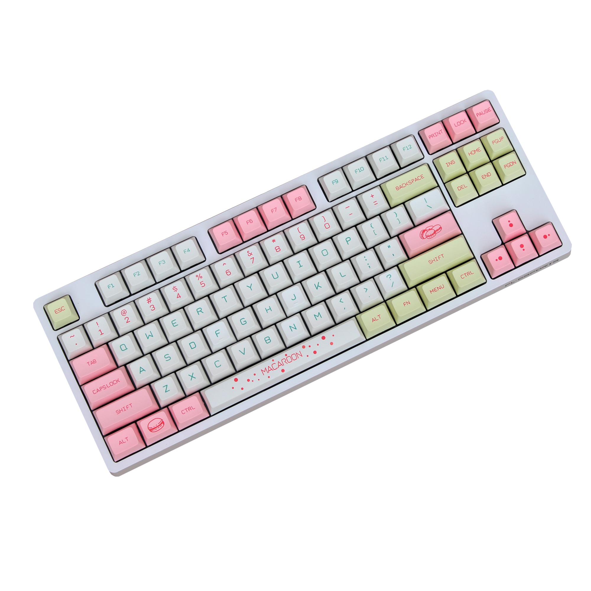 1 Volledige Set Bitterkoekje Pbt Dye Sublimatie Keycaps Voor Mx Schakelaar Mechanische Toetsenbord Xda Profiel Key Cap Voor Ikbc Cherry filco