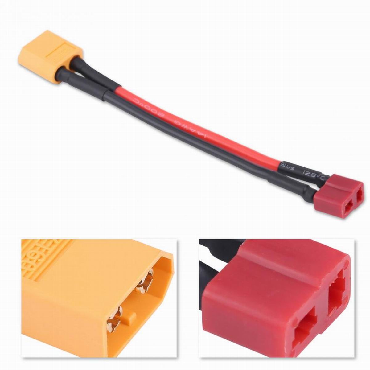XT60 naar Deans T-Plug Man Vrouw Adapter Connector Kabel voor Lipo Batterij 14AWG RC Onderdelen
