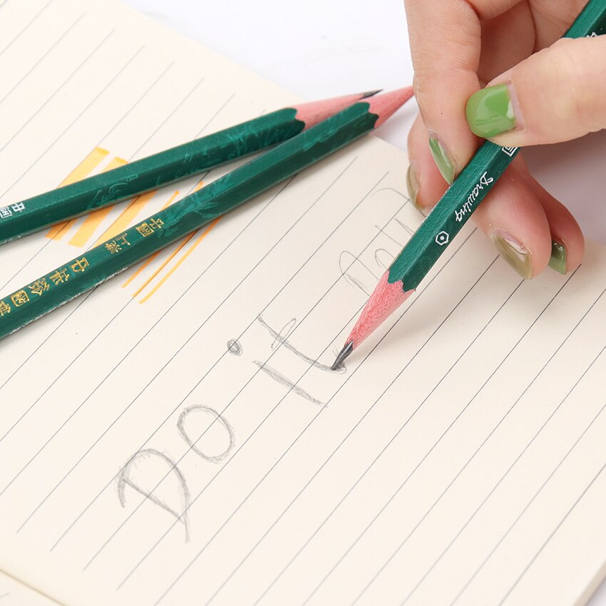 10 PCS Sketch And Drawing Writing Pencil Stationery Supplies 2H Sketch Non-Toxic Primary School Writing Pencil