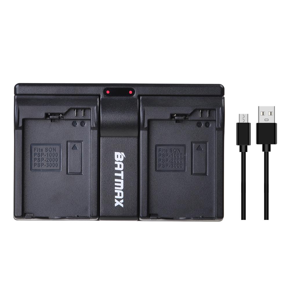 Batmax – batterie PSP 3600 1000 mAh + double chargeur USB pour Console Sony PSP1000 1001,1002,1003,1004,1005,1006: 1 charger