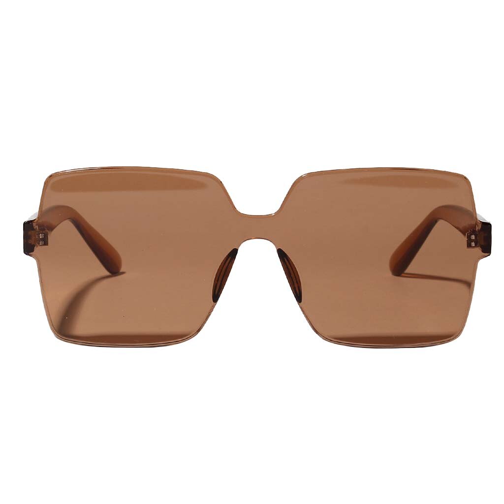 Vrouwen Randloze Vierkante Zonnebril Retro Eyewear Zonnebril Shades