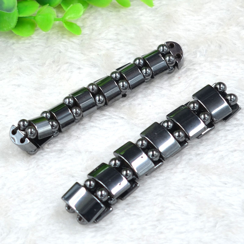 Aankomst Gewichtsverlies Ronde Zwarte Steen Armband Gezondheidszorg Magnetische Therapie Armband Voor Vrouwen Mannen Bruiloft 1pc