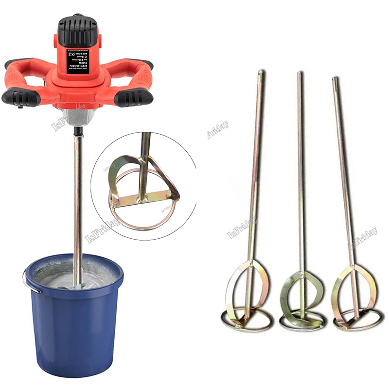 S-Type Mixer Boor Verf Roeren Staaf Handheld Verf Cement Gips Mortel Meng Peddel Machine Elektrisch Gereedschap Accessoires