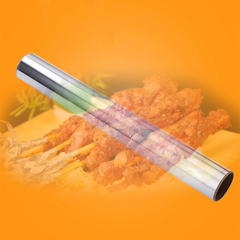 Barbecue Household 5m/10m Tin Foil Paper Food Pack Cook Baking BBQ Grill Silver Baking Tinfoil Paper Sheet Roll Cooking Tools