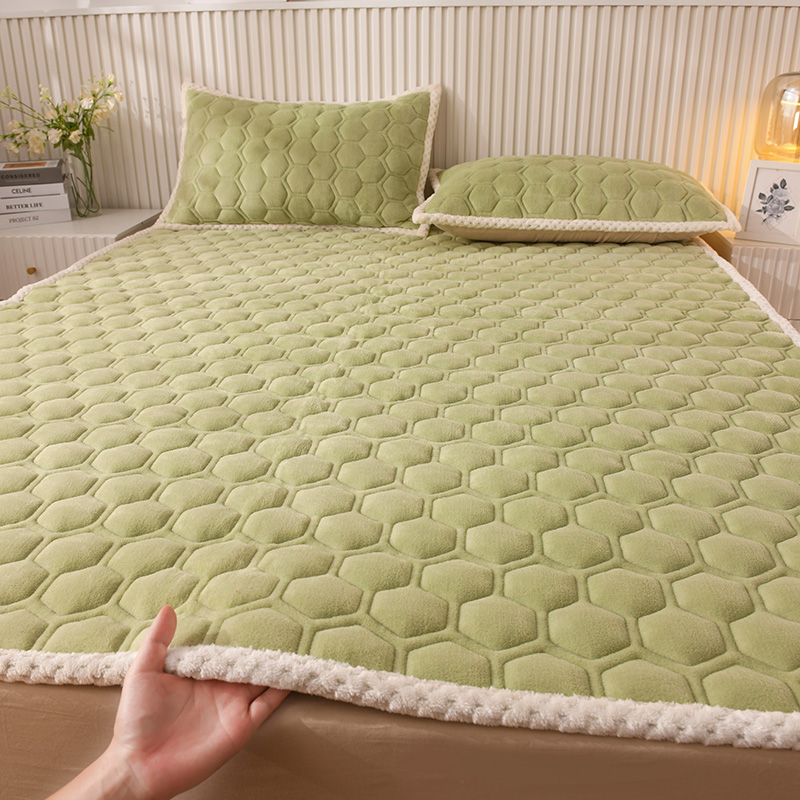 Seng topmadras studerende blødt quiltpude liggeunderlag husholdning soveværelsesmåtte gulv tatami seng pude antibakteriel madras: 1350mm x 1900mm / Fluorescensgul