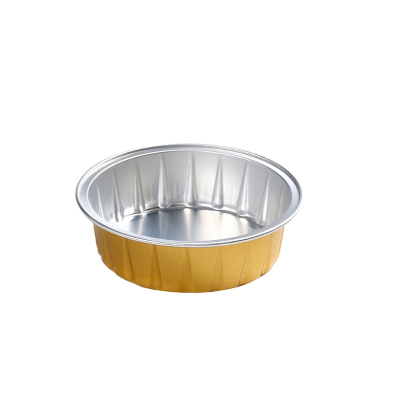 50Pcs Disposable Aluminum Foil Bowl Baking Barbecue Takeaway Aluminum Foil Box: Default Title