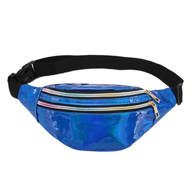 Mode Vrouwen Fanny Pack Holografische Riem Taille Bag Lady Meisjes Hologram Reizen Schouder Borst Bag Party Hip Bum Bag Telefoon pouch