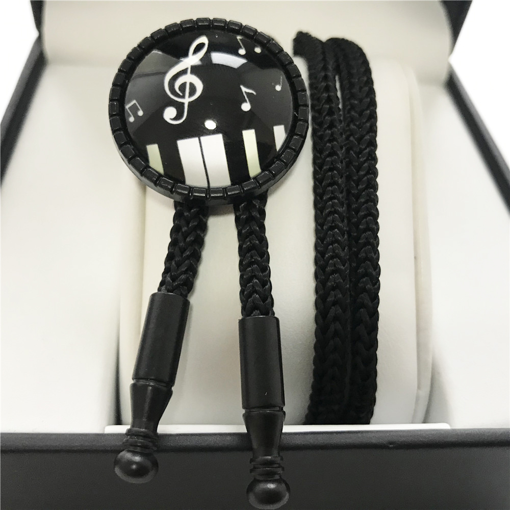G-klav musiknoter pianomönster män kvinnor klassiska bolo slips musiker smycken flugor halsband för musikfest