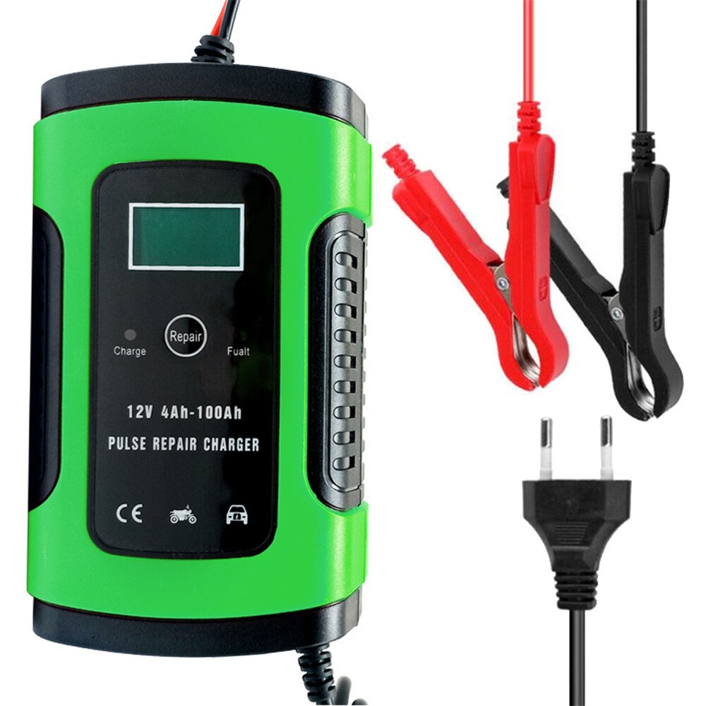 12v bil pulsreparationsladdare batteriladdare automatisk startmotor powerbank booster underhållare 6a för de flesta batterityper