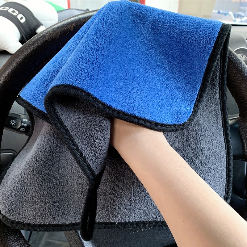 Trapo lavado coche Super absorbente, 30x40cm, microfibra, limpieza, Paños de secado, trapo, toalla de coche, pulido para el cuidado del coche, 1 ud.