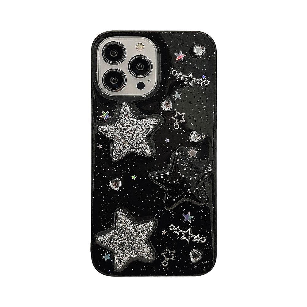 Coque de téléphone étoile rose pour iPhone, coque en TPU, coque de téléphone, noir, 3D, Rotterdam, Kling, 15, 14, 13, 12, 11 Pro Max, X Poly, XS MAX, 7, 8 Plus, SE, nouveaux produits