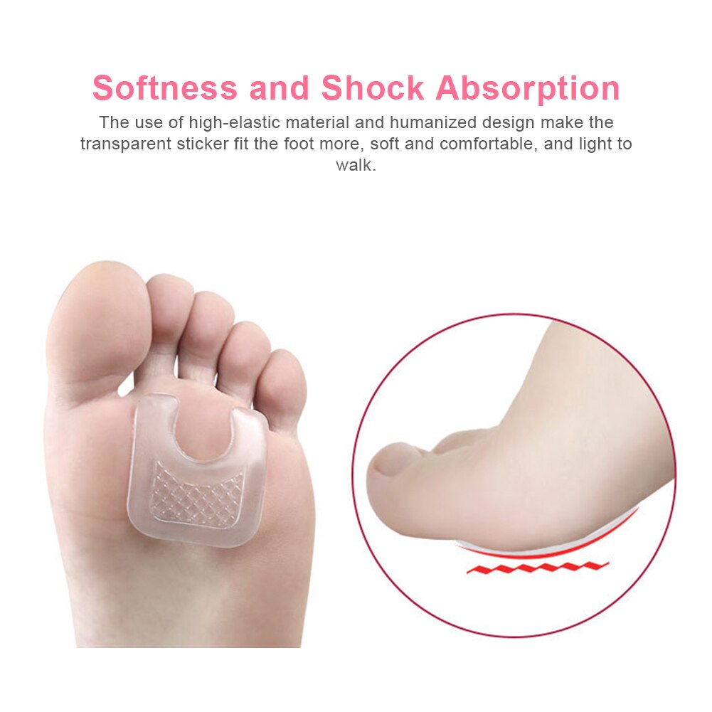 Almohadillas para el cuidado de los pies, almohadilla de Gel de Metatarsalgia, alivio rápido del dolor en el pie, 2/4 Uds.