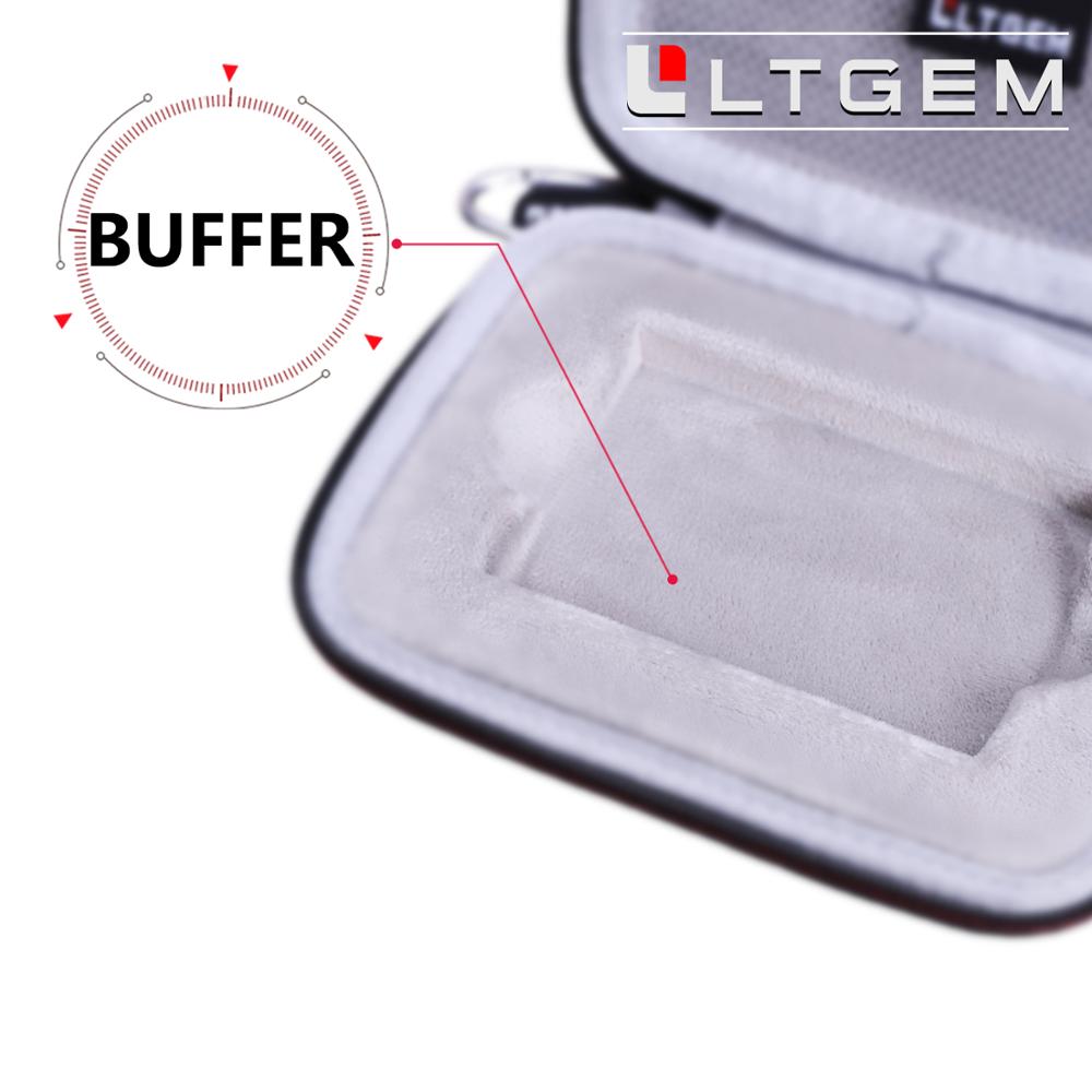 LTGEM EVA twardy futerał robić Samsung T7 dotykać przenośny SSD-500 GB-USB3.2 rodzaj.2 zewnętrzny dysk SSD metaliczny czarny (mu-PC500K/WW)