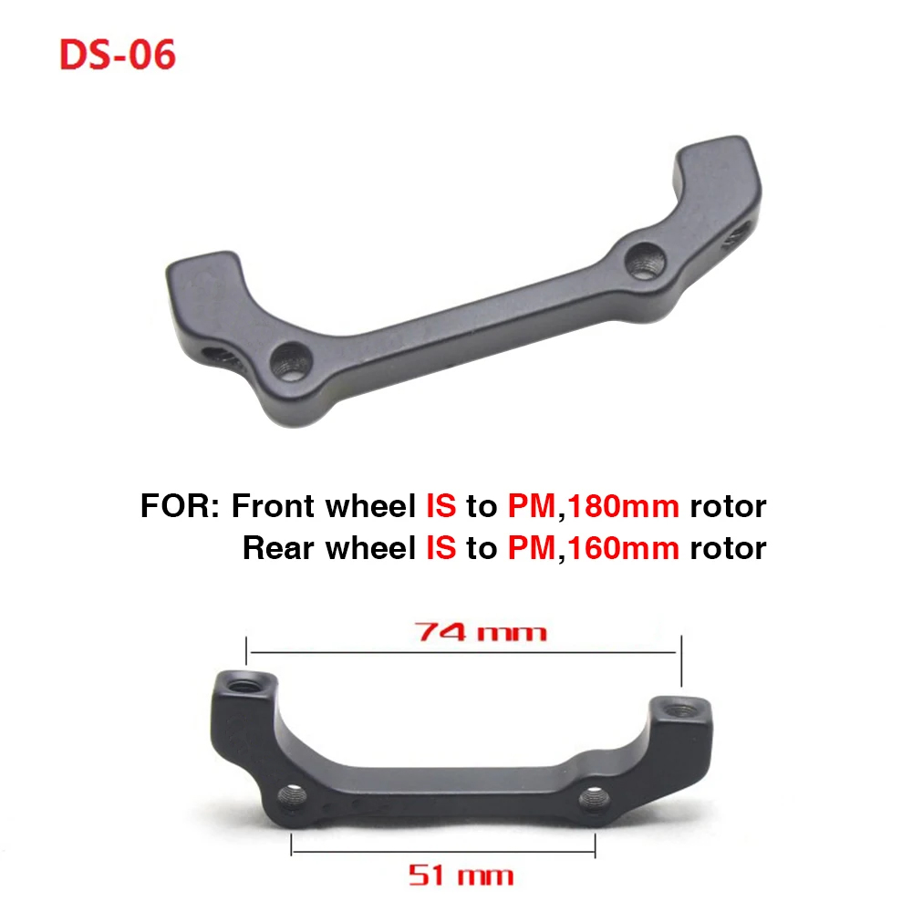 Fahrrad-Scheibenbremsscheiben-Montageadapter, MTB, ultraleichte Halterung, IS PM A B auf PM A, Fahrrad-Scheibenbremsen-Adapter für 140 160 180 203 mm