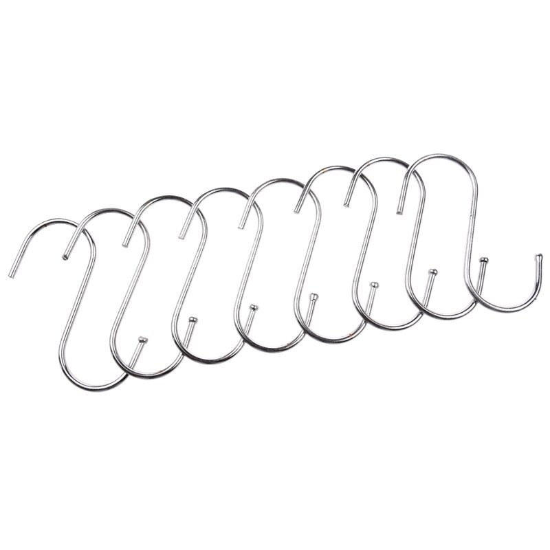 90*40mm Stainless Steel S Hooks Kitchen Meat Hanger: Default Title