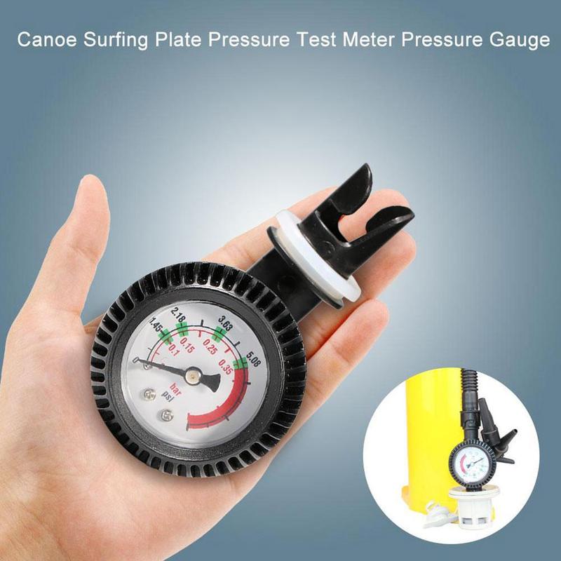 Inflatable Boat Pressure Gauge Marine Pressure Gauge Boat Pressure Thermometer Valve Kayak Gauge Connector Accessories PVC A4U1