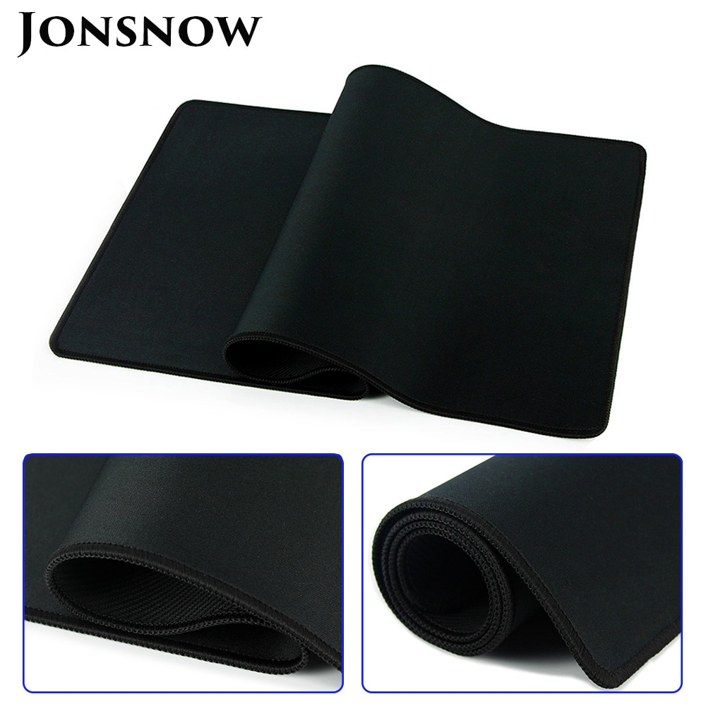Grote Muismat Zwart Game Muizen Pad 600x300mm Pure Kleur Mat voor Laptop Macbook Notebook Lock rand