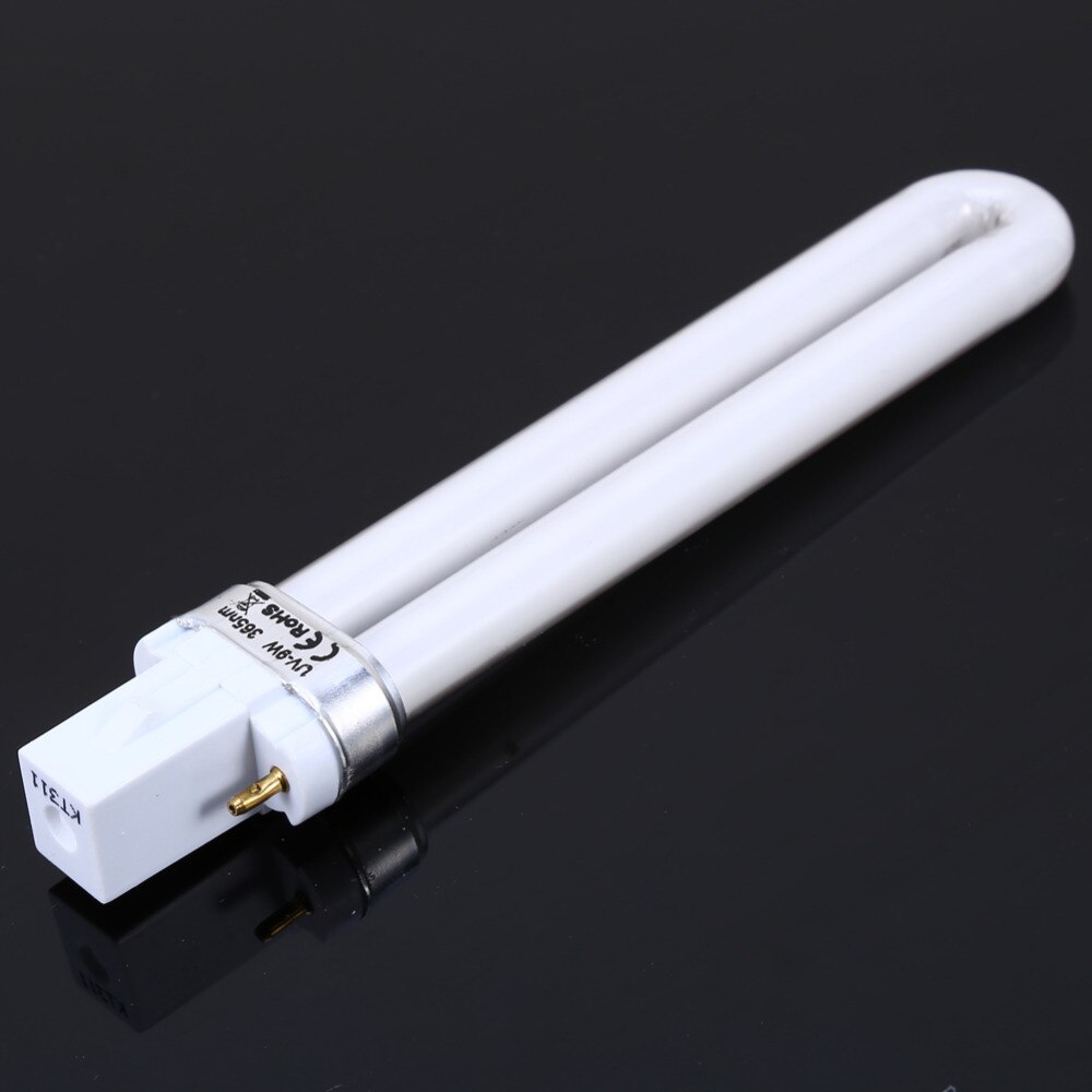 2 pcs 9 W UV LED Lamp Nail Art Gel Curing Droger Licht Buis Manicure Tool Vervanging U- shape UV Lamp Nagellak Gel Art Tool