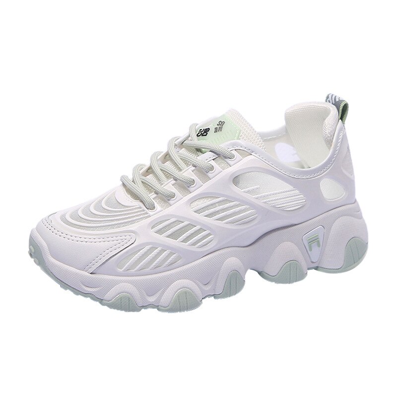 Frauen Schuhe Tennis Weibliche Modis lässig Sneaker Alle-Spiel verstopft Plattform runden Zehe Halbschuhe Pelz Keil Korb