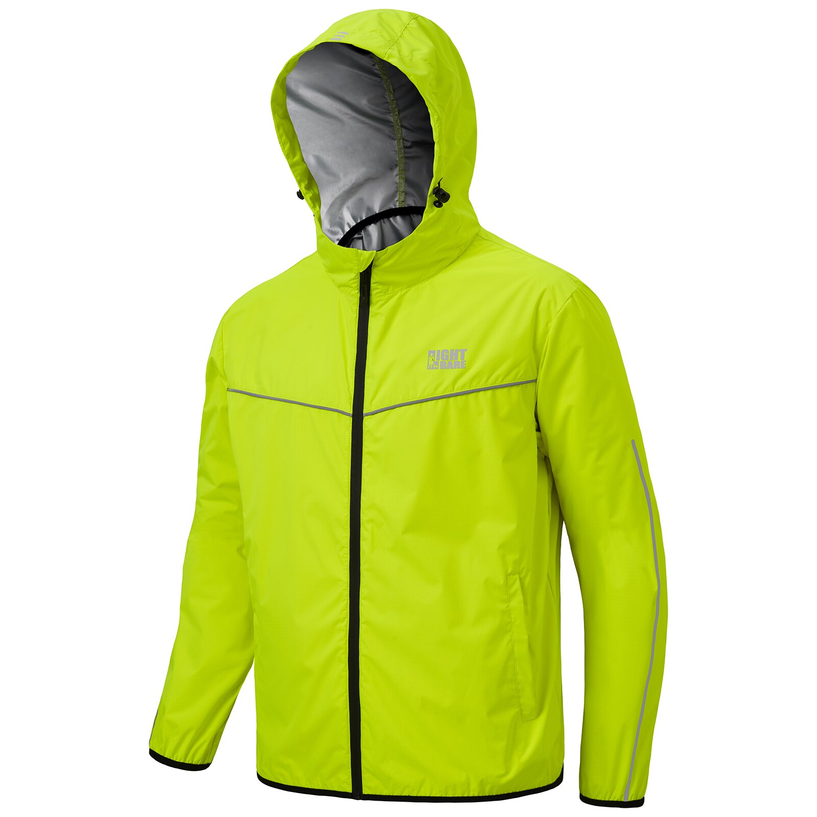 Bassdash Lightbare Sieger Ripstop Sauna Schweiß Jacke Für Männer Frauen Lauf Fitnessstudio trainieren Winddicht Boxen Radfahren Verlieren Gewicht: fluoreszierend Gelb / XL