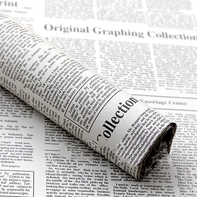 50*70cm Vintage Old English Newspaper European Nostalgic Classical Style Background Props for Bread Food Photography Backdrops: White small font