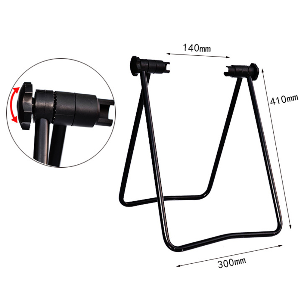 Bicycle Stand Parking Holder Bike Repair Stand MTB Road Bike Adjustable Height Repair Rack Stands Triple Wheel Hub Repair Stand