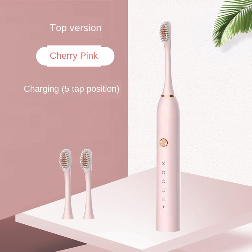 Sonic Electric Toothbrush Adult Timer Brush USB Charger Rechargeable Tooth Brushes Battery model/Replacement Heads Set