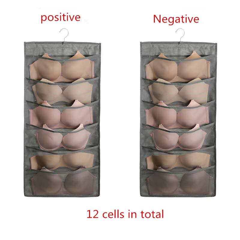 Taschen Multifunktions Falten Kleidung Lagerung Hängenden Beutel Socken Bh Unterwäsche Gestell Aufhänger Lagerung Taschen Organizer: Licht Grün
