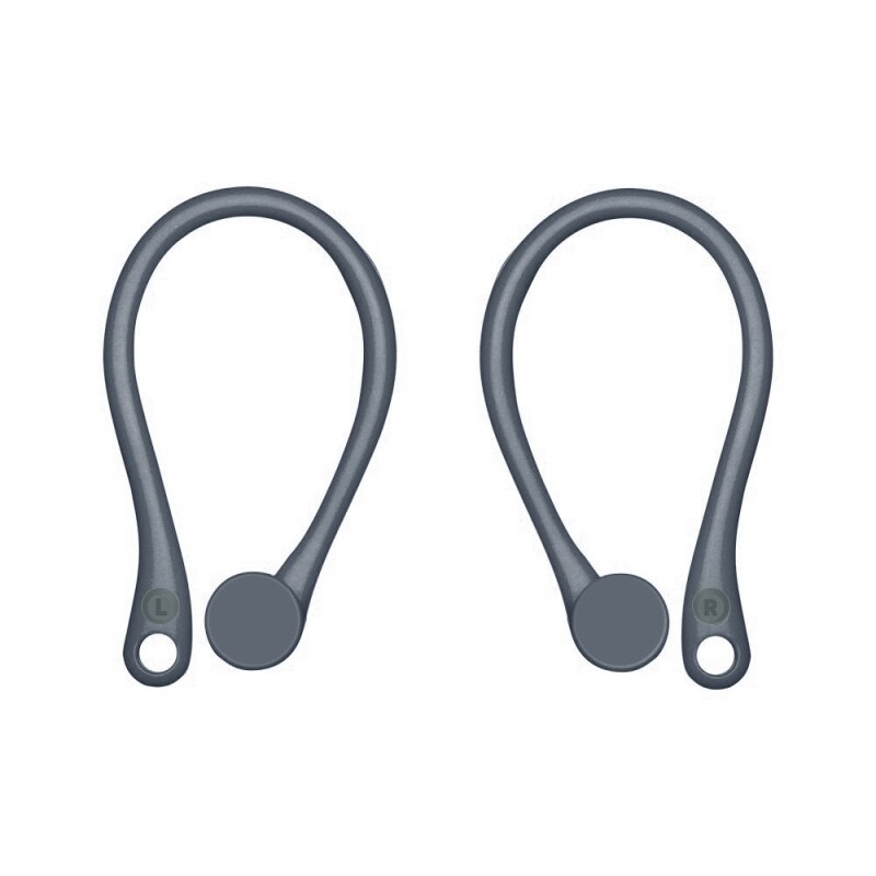 2 sztuk Mini Anti-fall zestaw słuchawkowy Bluetooth Earhooks uchwyt słuchawkowy dla Airpods 1/2 Earbuds zaczep na ucho dla Apple Air Pods 1 2: gray blue