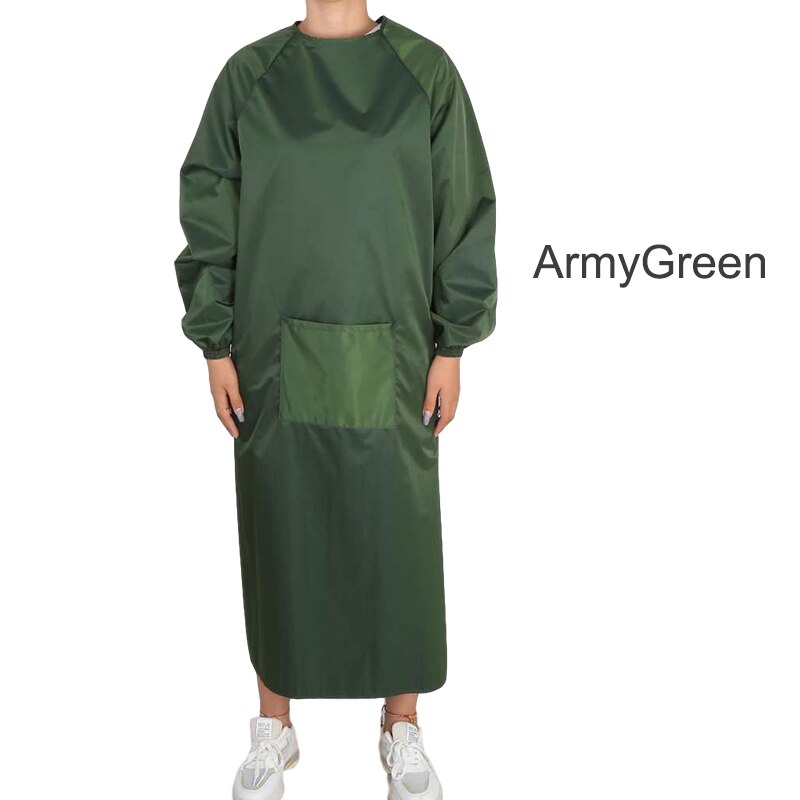 Bata impermeable reutilizable unisex, prenda de trabajo resistente al aceite y apta para la limpieza del hogar