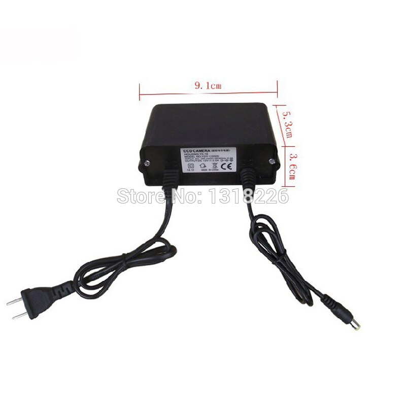Rain-proof Outdoor 12V 2A DC Power Supply Adapter for CCTV Security Camera & LED illuminator US Plug