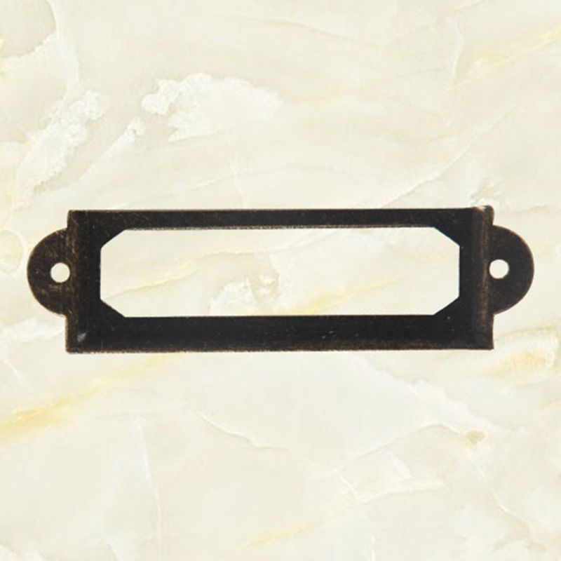 50 Pack Office Library File Drawer Cabinet Card Tag Label Holder Metal Frame