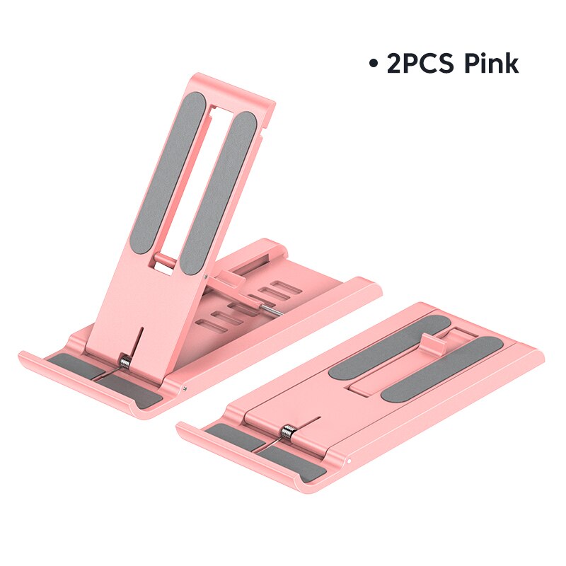 Kuulaa Telefoon Houder Stand Bureau Voor Mobiele Telefoon Xiaomi Iphone Poco Mobiele Telefoon Ondersteuning Telefoon Houder Voor Realme Redmi Stand: 2PCS Pink