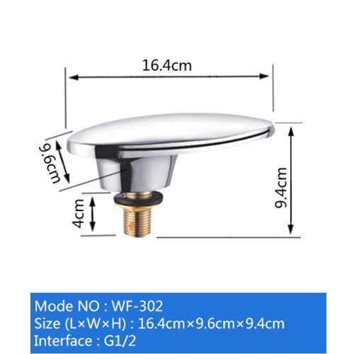 Vagsure badekar vandhane sæt messing switch kontrolventil til koldt og vand vandhane vandhane brusekabine mixer vandhane badeværelse: Wf -302