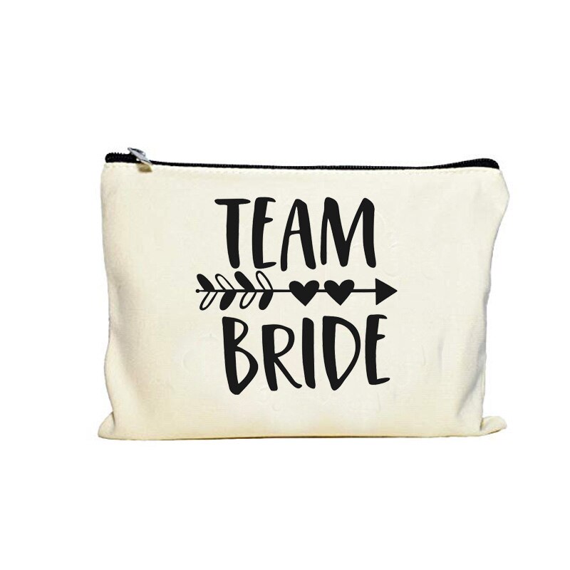 Bolsa de espejo para maquillaje, pulsera de amor para novia para ser despedida de soltera, de despedida de soltera, decoración de boda, de propuesta para dama de honor: team bride bag