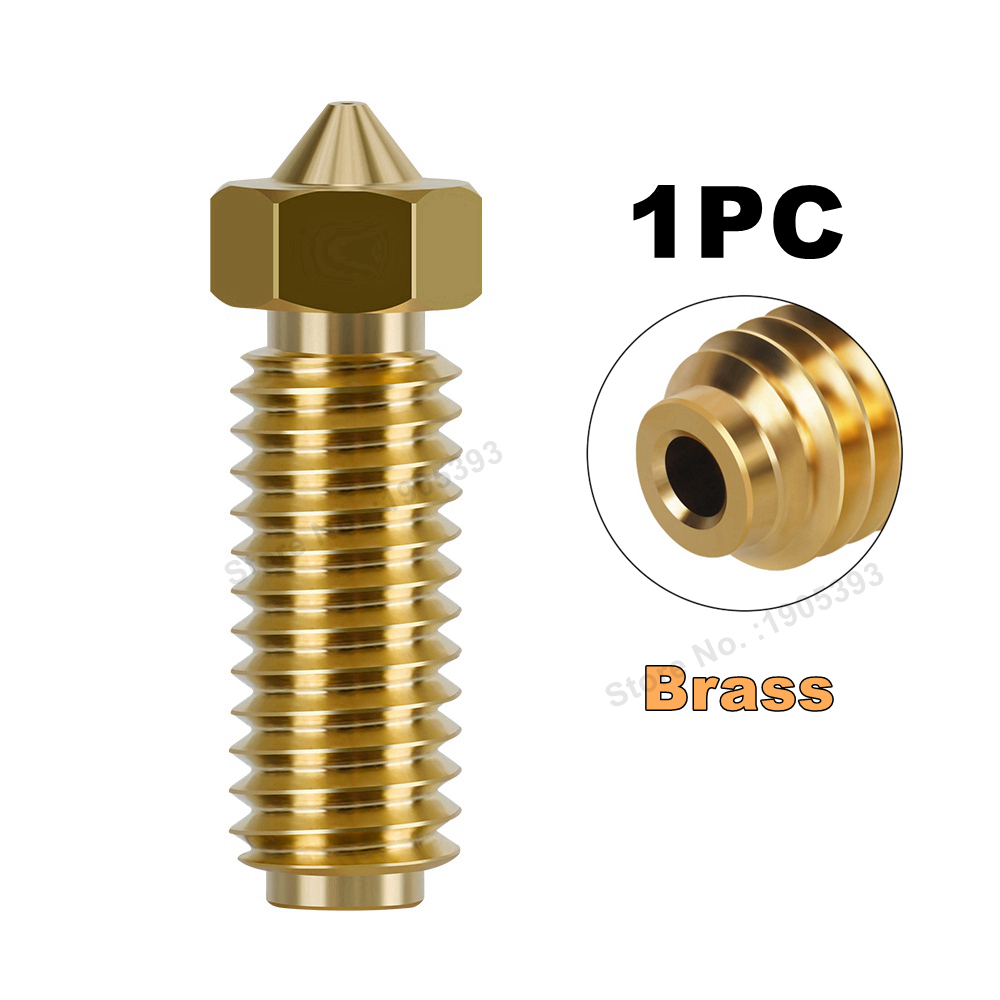 per Anycubic Kobra 3 Ugello Ottone Acciaio Temprato Ugello Stampante 3D per Anycubic Kobra 3 Combo Kobra3, 0.2 0.4 0.6 0.8 1.0mm