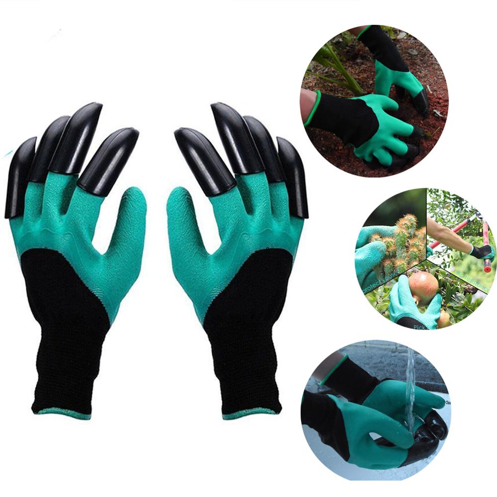 Haven genie handsker med klør, vandtætte og åndbare handsker til grave bedste havearbejde for kvinder og mænd – Grandado