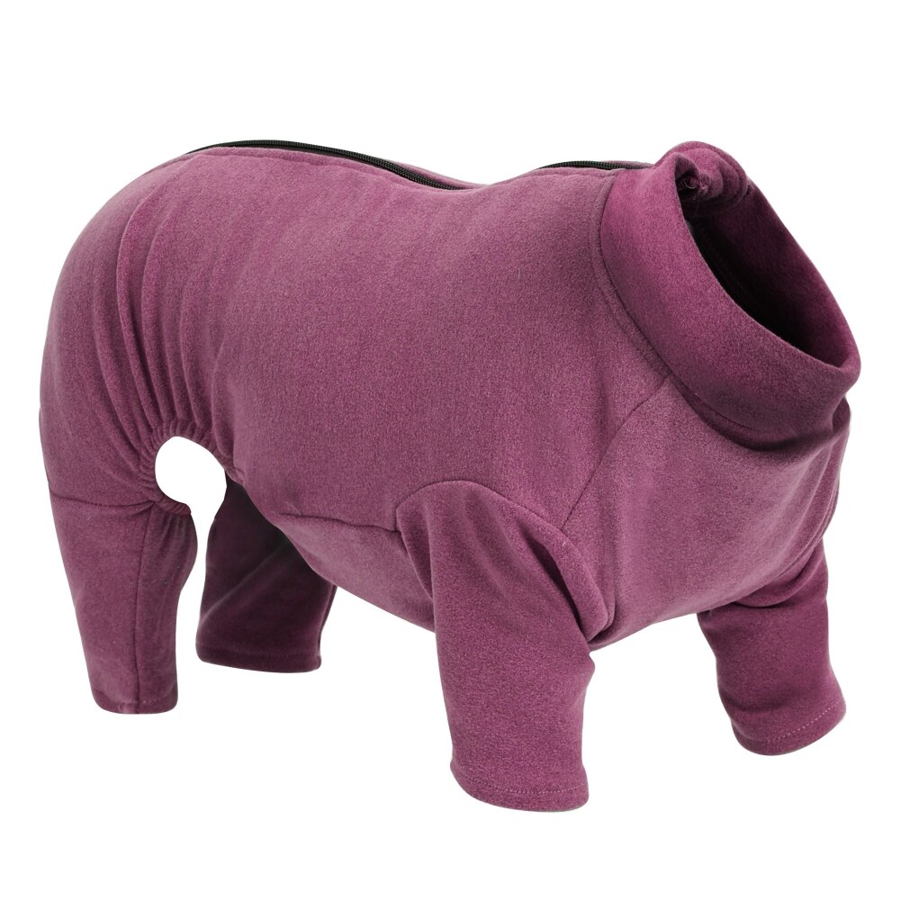 Dog Surgical Recovery Suit Jumpsuit Dog Clothes Winter Warm Dog Homewear for Small Medium Large Dogs Male/Female Overalls: Purple / XXXL