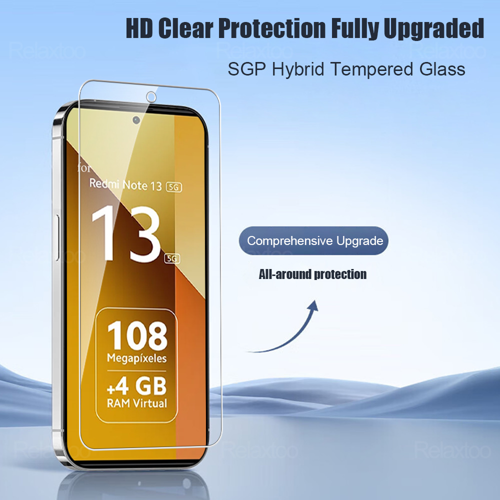 1-5Pcs Armor Full Cover Tempered Glass For Xiaomi Redmi Note 13 Note13 15 Pro 13Pro 14 Note14 14S 4G 15Pro 5G Screen Protector
