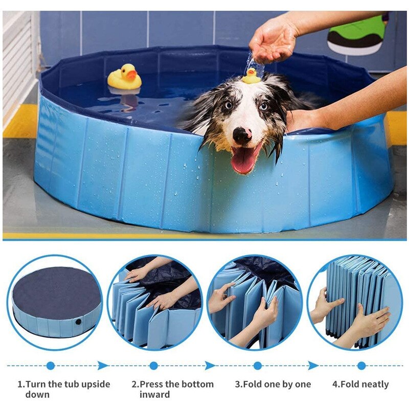 Piscine pour chien pliable chien piscine pour animaux de compagnie baignoire baignoire pour animaux de compagnie piscine pliable piscine pour chiens chats enfants