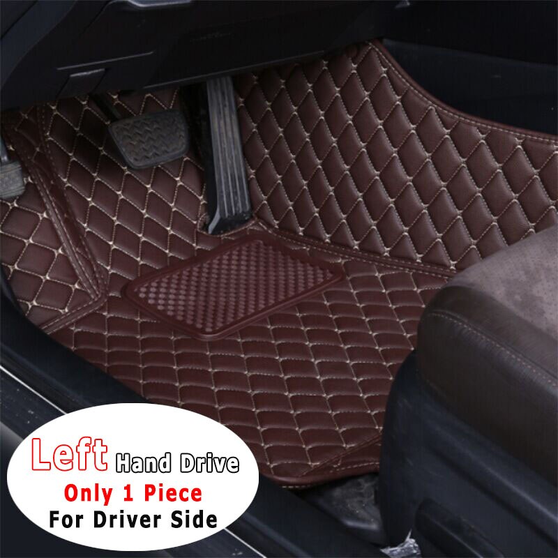 For Honda Cr-z CRZ cr z Car Floor Mats Auto Carpets Foot Rugs Interiors Accessories Waterproof Dash Mats: front 1pcs coffee