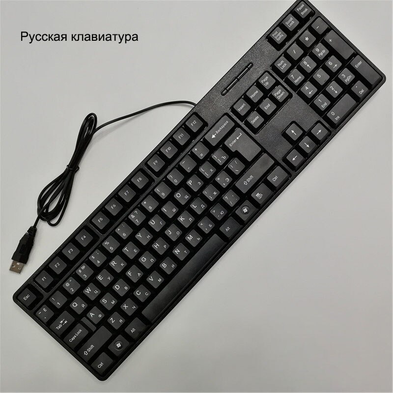 Spanish French Russian Arabic Letter keycaps Keyboard Gaming Keyboard Usb Wired 104 Keys For Computer